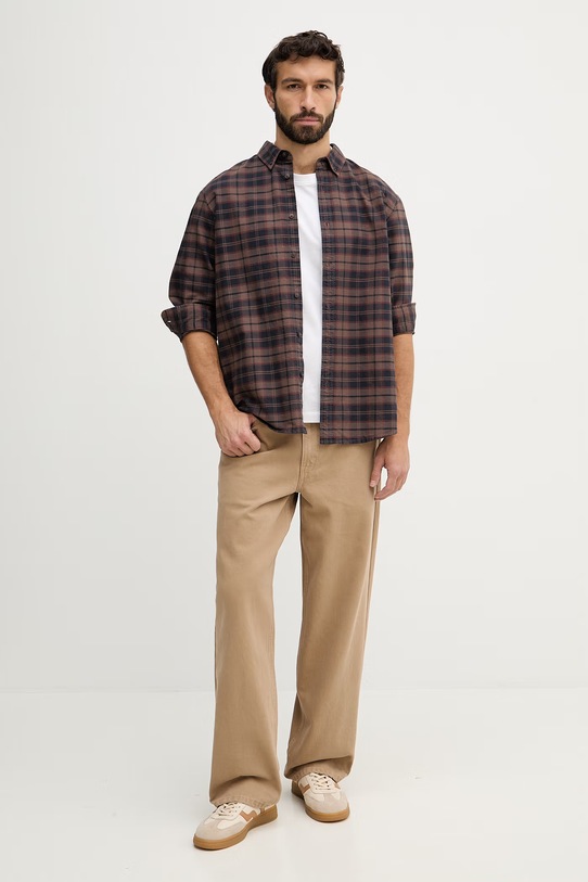 Aeronautica Militare t-shirt bawełniany TS2544UJ00592 beżowy SS26