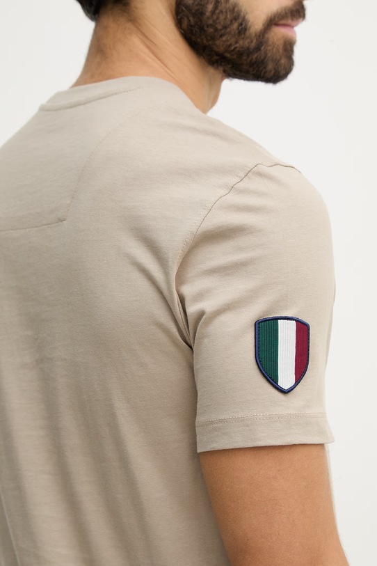 Aeronautica Militare t-shirt bawełniany TS2544UJ00592 beżowy