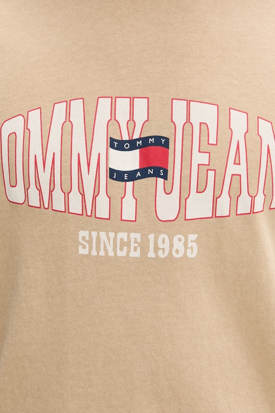 Tommy Jeans t-shirt da uomo in cotone DM0DM22520 beige
