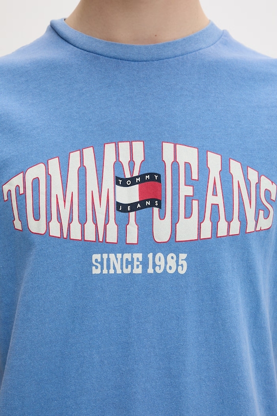 Tommy Jeans T-shirt męski bawełniany DM0DM22520 niebieski