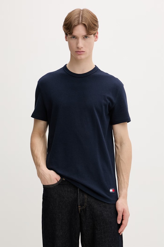 Tommy Jeans T-shirt basic męski bawełniany granatowy DM0DM22529