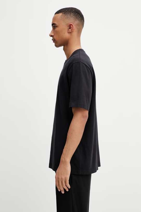 Maison Kitsuné T-shirt bawełniany męski QM00100KJ7025 czarny SS26
