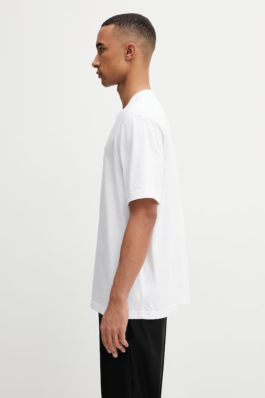 Maison Kitsuné tričko bavlnené QM00102KJ7026 biela SS26