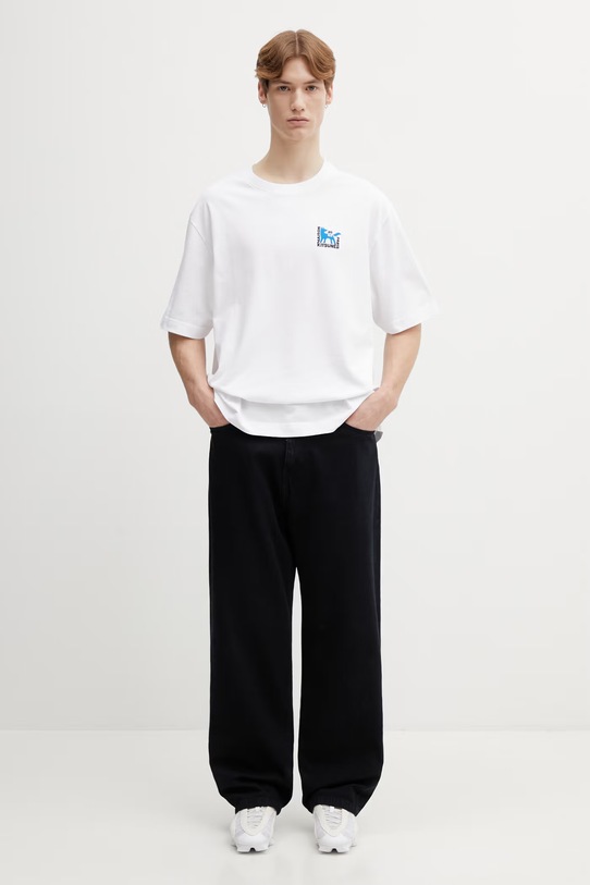 Бавовняна футболка Maison Kitsuné Gallery Fox QM00111KJ0119 білий