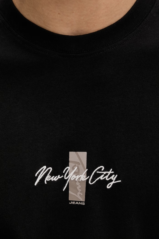 Tommy Jeans t-shirt męski bawełniany DM0DM22532 czarny