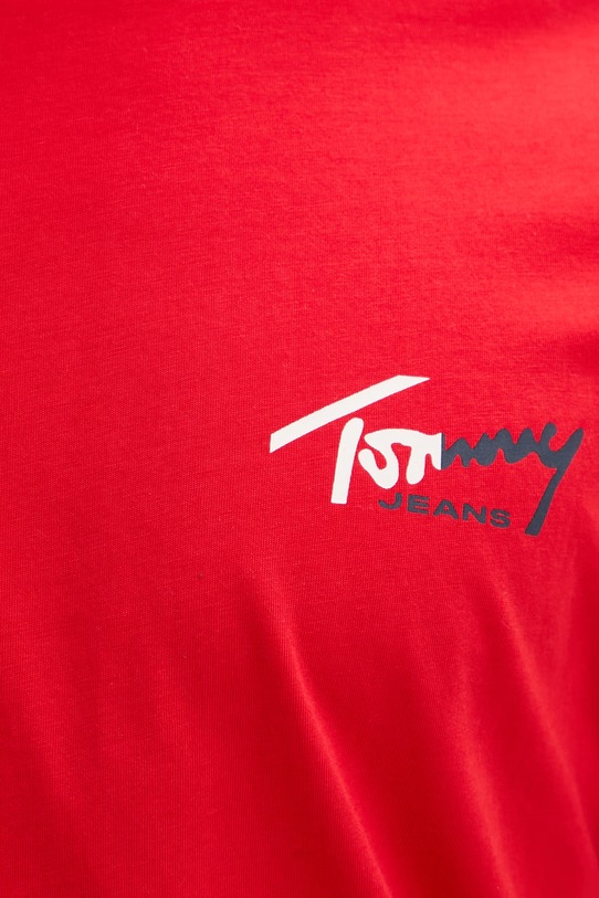 Tommy Jeans T-shirt męski bawełniany DM0DM22538 czerwony