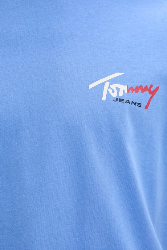 Tommy Jeans T-shirt męski bawełniany DM0DM22538 niebieski