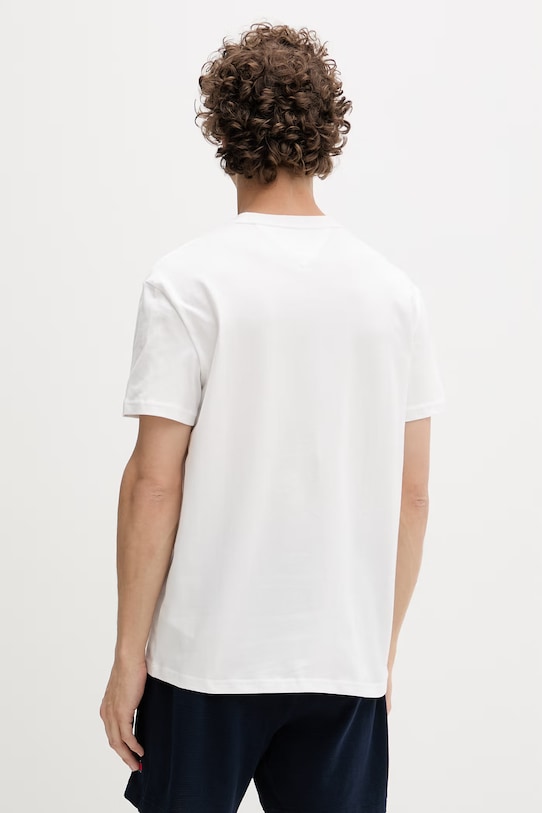 Дрехи Tommy Jeans тениска мъжка памучна DM0DM22539 бежов