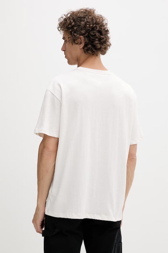 Дрехи Tommy Jeans тениска мъжка памучна DM0DM22543 бежов