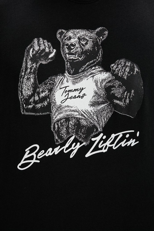 Tommy Jeans t-shirt męski bawełniany DM0DM22543 czarny