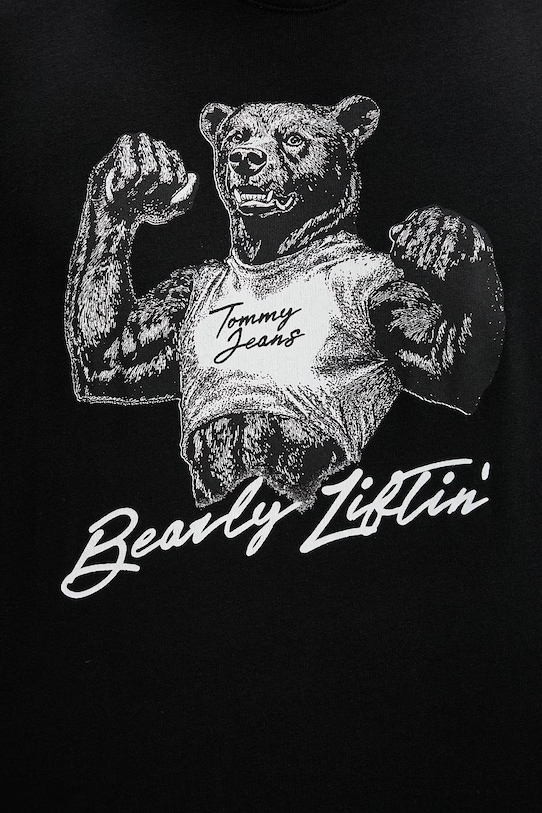 Tommy Jeans t-shirt męski bawełniany DM0DM22543 czarny