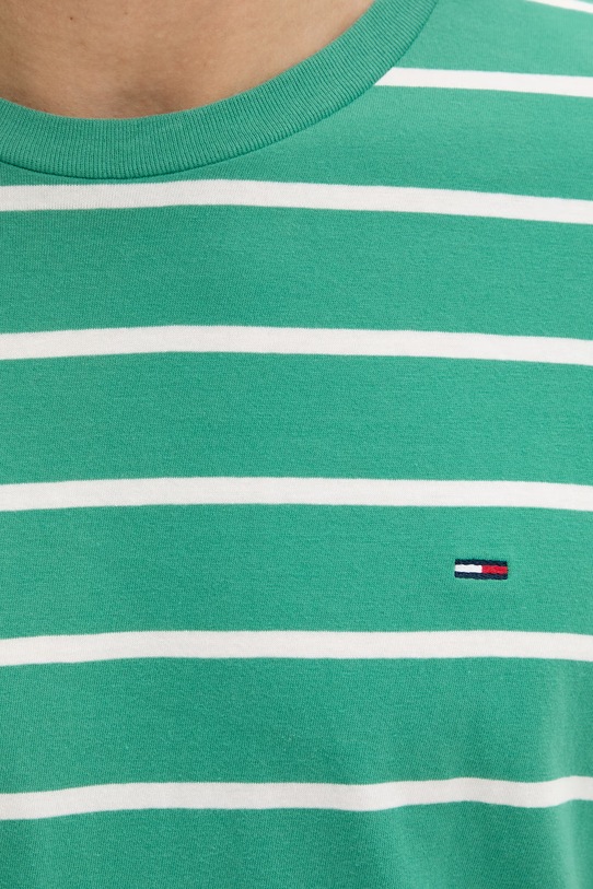 Tommy Jeans T-shirt męski bawełniany DM0DM22544 zielony