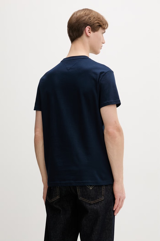 Odzież Tommy Jeans T-shirt męski bawełniany DM0DM22548 granatowy