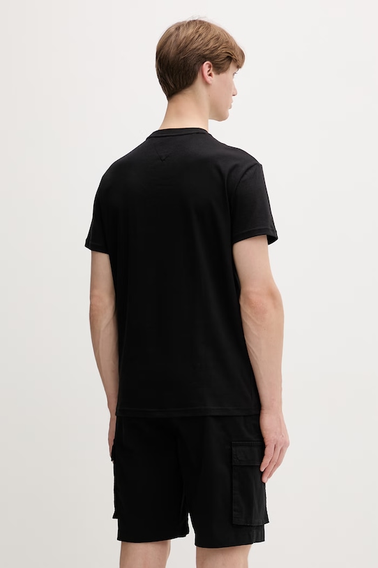 Odzież Tommy Jeans t-shirt męski bawełniany DM0DM22548 czarny