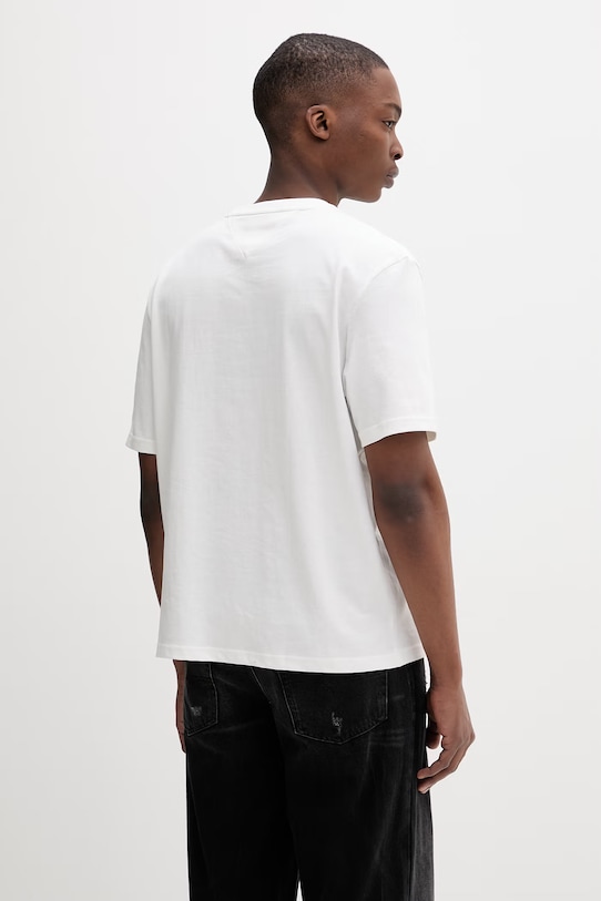 Odzież Tommy Jeans T-shirt męski bawełniany DM0DM22550 biały