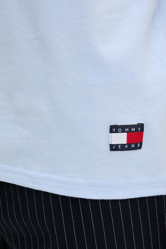 Tommy Jeans T-shirt Ανδρικό βαμβακερό DM0DM22551 μπλε