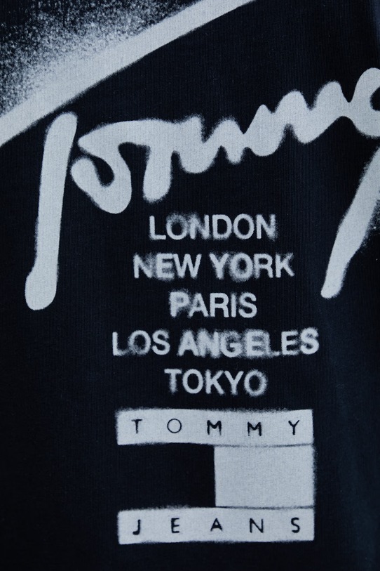 Tommy Jeans t-shirt męski bawełniany DM0DM22553 granatowy