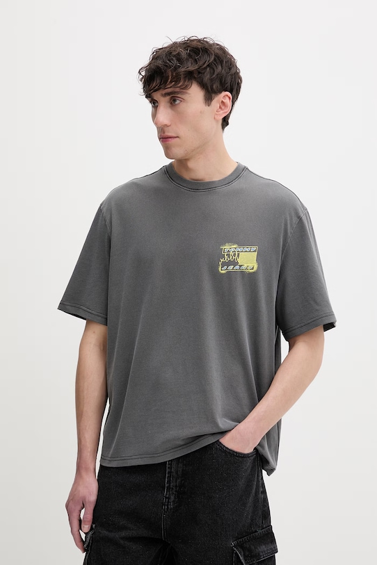 Tommy Jeans T-shirt męski bawełniany szary DM0DM22554