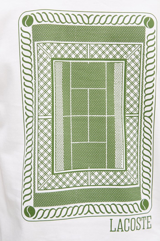 Lacoste t-shirt męski bawełniany TH1750. biały