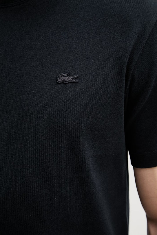 Lacoste t-shirt męski bawełniany TH1750. czarny