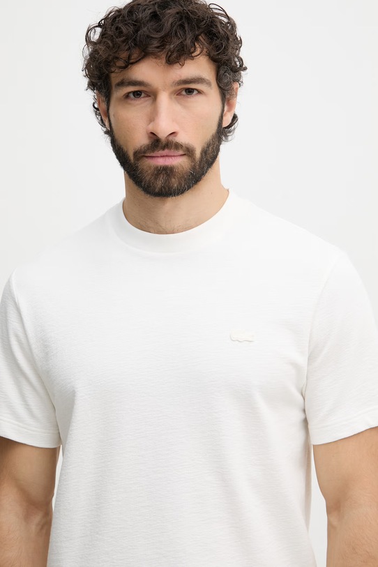 Lacoste t-shirt ανδρικό βαμβακερό λευκό TH1979