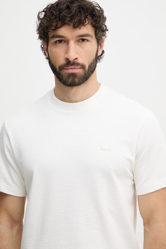 Lacoste t-shirt ανδρικό βαμβακερό λευκό TH1979