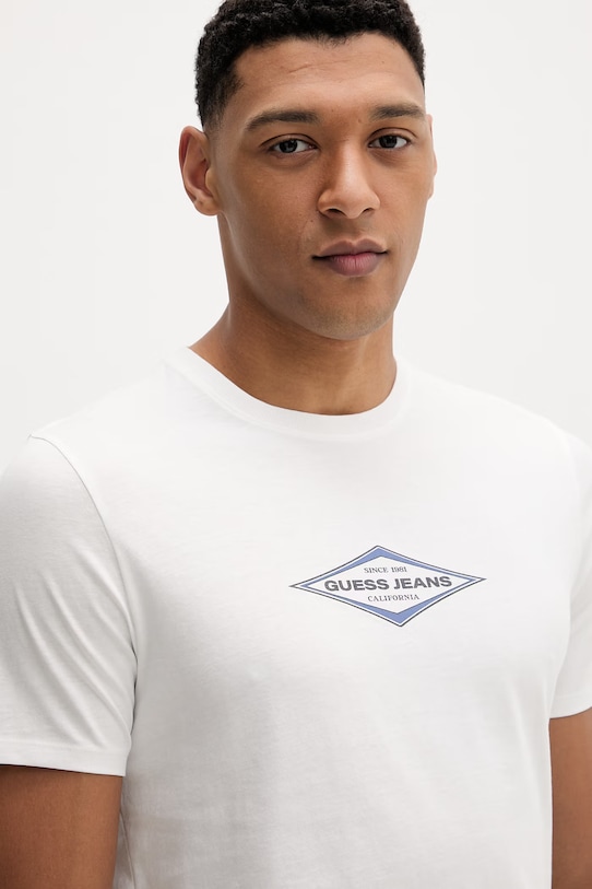 Guess Jeans t-shirt bawełniany biały M6GIB4.K8HM0