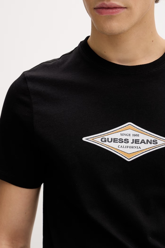 Guess Jeans t-shirt bawełniany M6GIB4.K8HM0 czarny