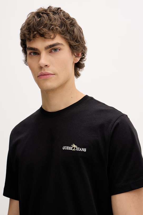 Guess Jeans t-shirt męski bawełniany czarny M6GIB7.K8HM0