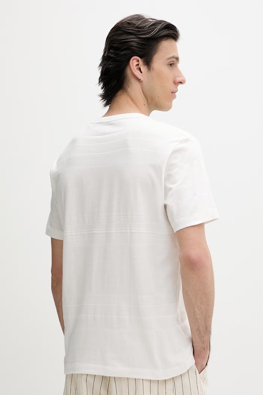 Odzież Guess Jeans t-shirt basic męski bawełniany M6GIZ3.KE942 beżowy