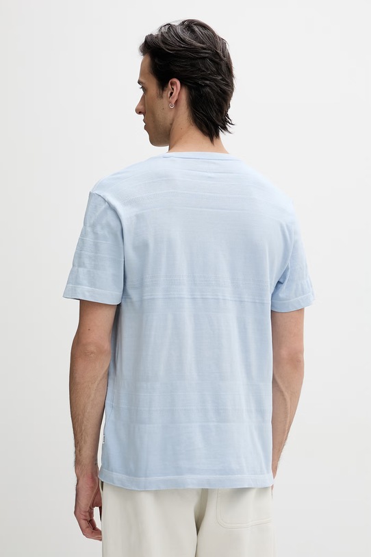 Odzież Guess Jeans t-shirt basic męski bawełniany M6GIZ3.KE942 niebieski