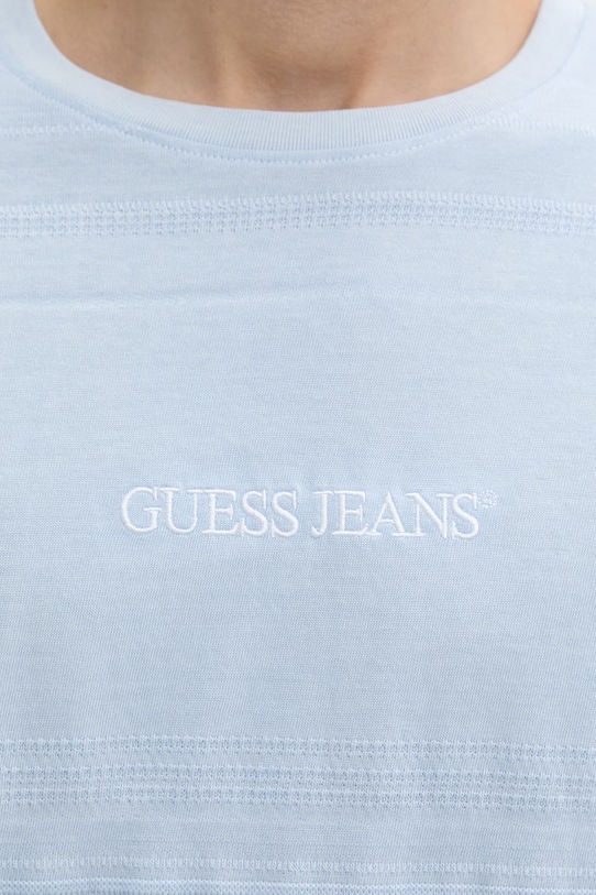 Guess Jeans t-shirt basic męski bawełniany M6GIZ3.KE942 niebieski