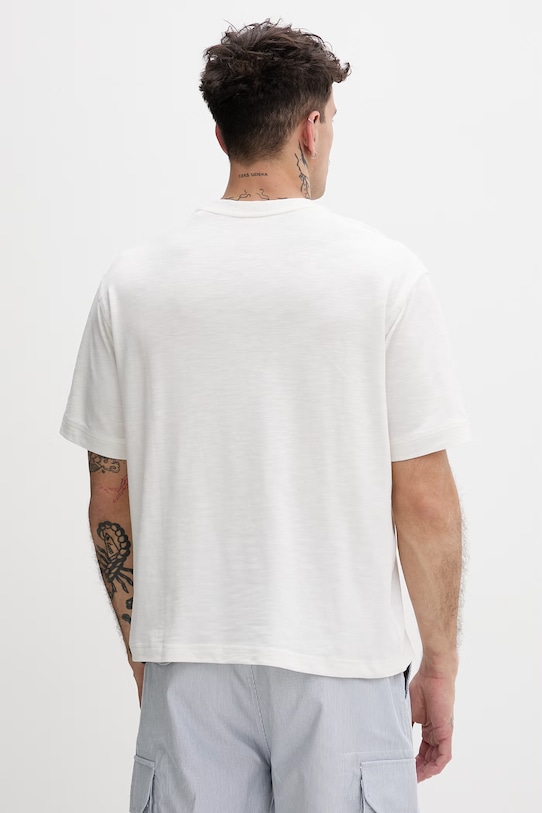 Odzież Guess Jeans t-shirt męski bawełniany M6GI00.KE731 beżowy