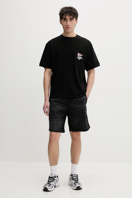 Guess Jeans t-shirt męski bawełniany M6GI00.KE731 czarny SS26