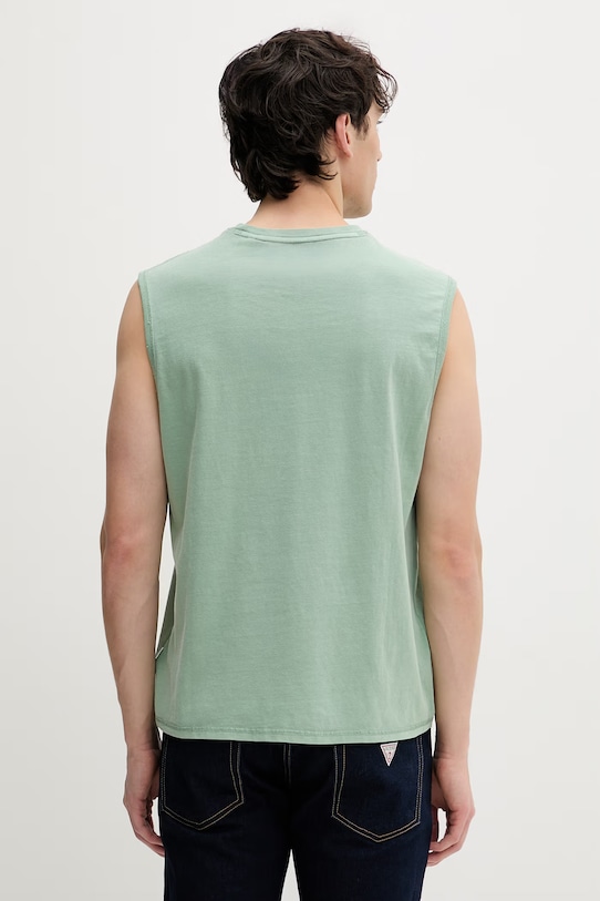 Odzież Guess Jeans t-shirt bawełniany M6GPB2.K8FQ4 zielony