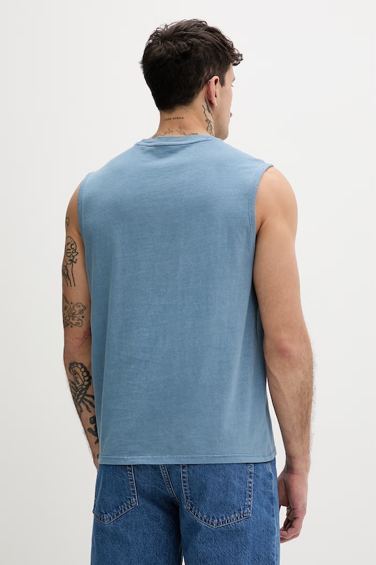 Odzież Guess Jeans t-shirt bawełniany M6GPB2.K8FQ4 niebieski