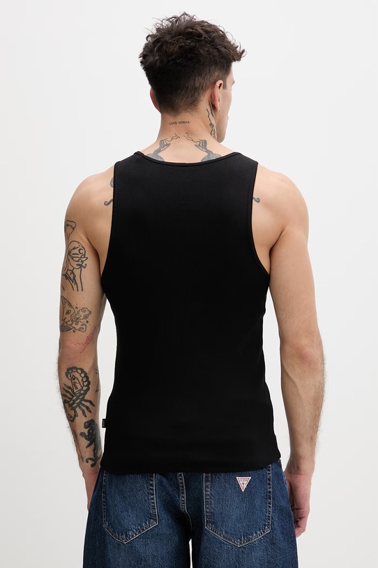 Oblečenie Guess Jeans pánsky top s bavlnou M6GP05.KA0H1 čierna