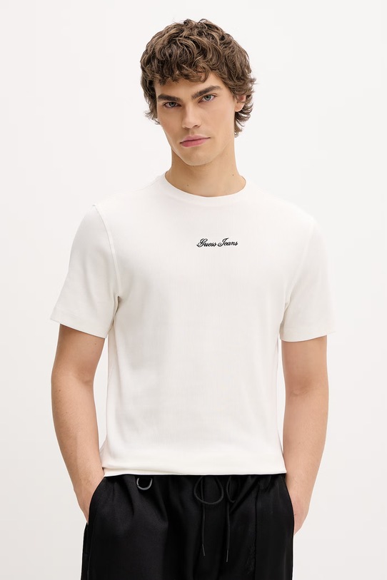 Guess Jeans t-shirt męski beżowy M6GP06.KA0H1