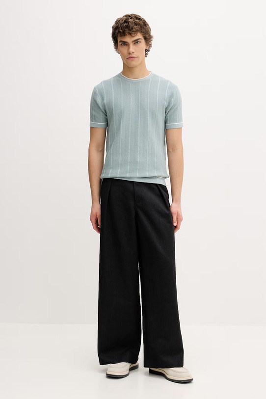 Guess Jeans pánsky bavlnený M6GR00.Z4511 tyrkysová SS26