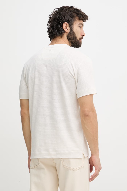 Одяг BOSS футболка чоловіча з додаванням льону BOSS X ASTON MARTIN 50558830 бежевий