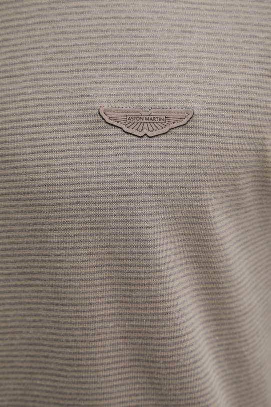 Kratka majica z dodatkom lana BOSS BOSS X ASTON MARTIN 50558830 rjava