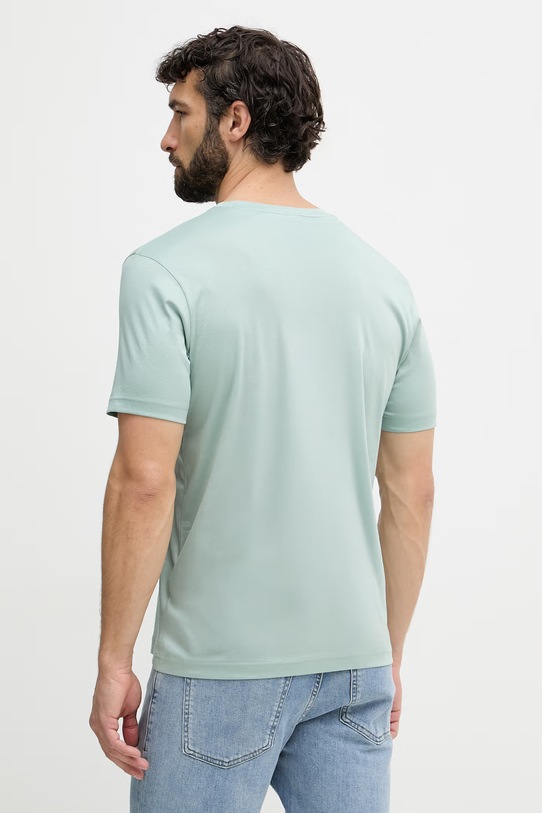 Ρούχα BOSS Green T-shirt Ανδρικό βαμβακερό BOSS X PORSCHE 50559811 πράσινο