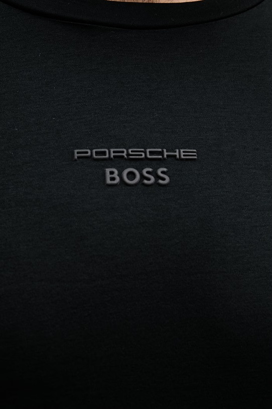 BOSS Green футболка для мужчин из хлопка BOSS X PORSCHE 50561856 чёрный