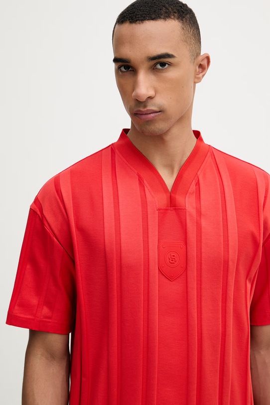 BOSS Green tričko pánske bavlnené červená 50554645