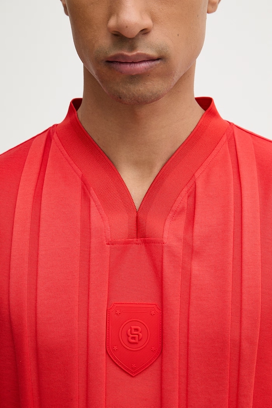 BOSS Green tričko pánske bavlnené 50554645 červená