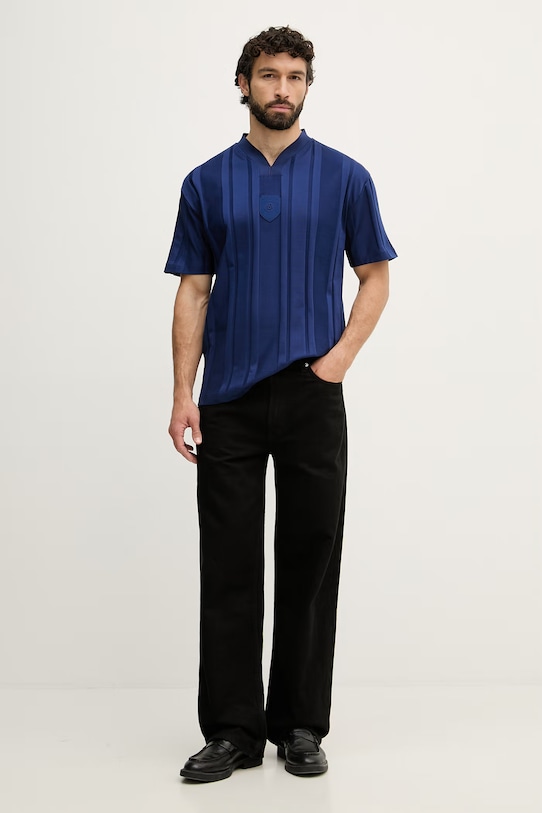 BOSS Green t-shirt ανδρικό βαμβακερό 50554645 σκούρο μπλε SS26