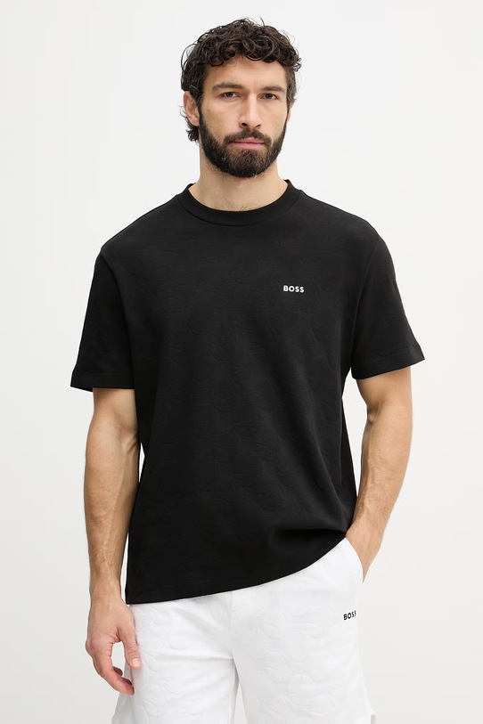 BOSS Green t-shirt męski czarny 50558867