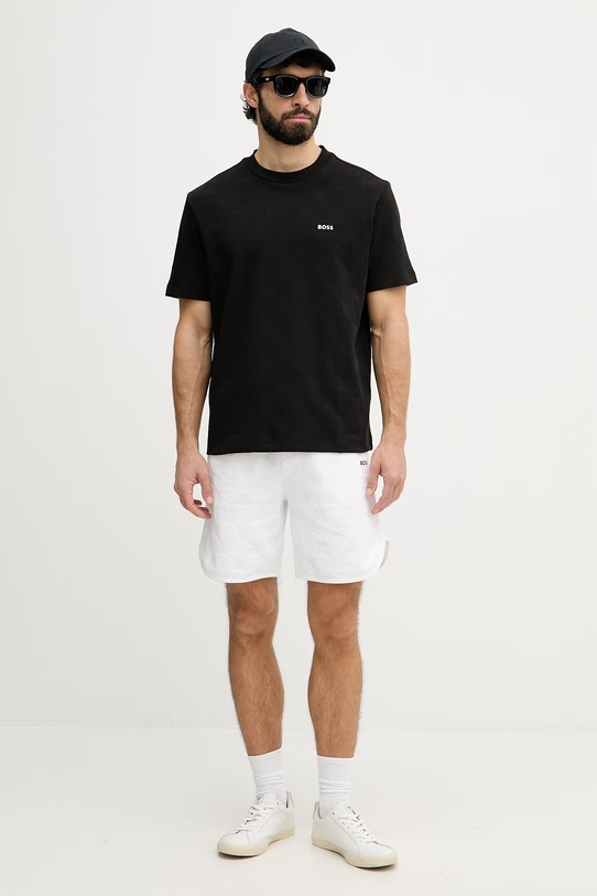 BOSS Green t-shirt męski 50558867 czarny SS26