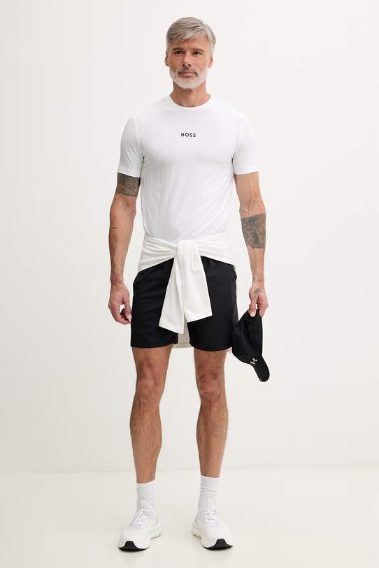 BOSS Green T-shirt męski 50559199 biały SS26