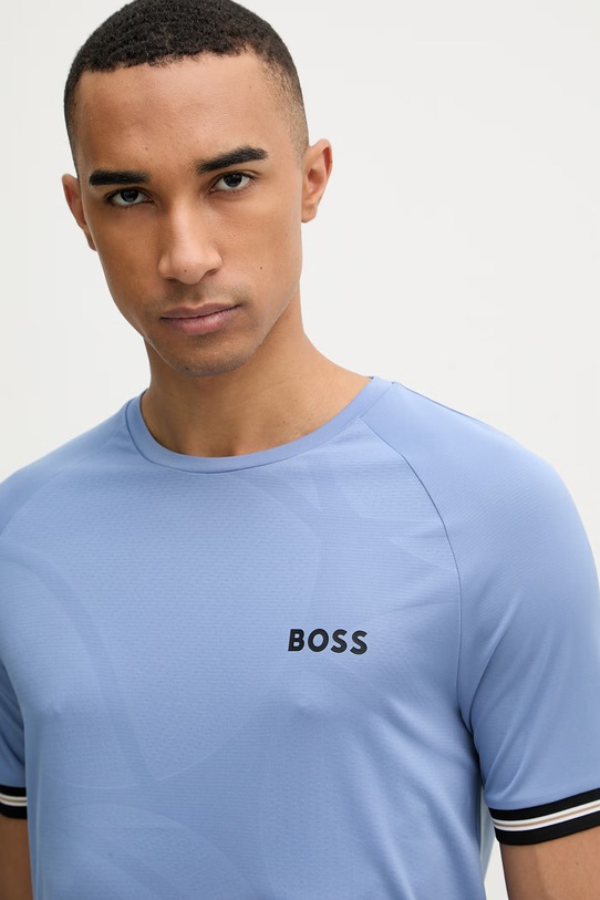 BOSS Green t-shirt męski niebieski 50559207